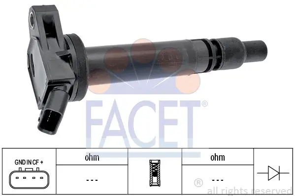 Катушка зажигания Facet 9.6437 (фото 1)