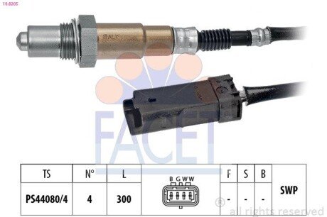 Лямбда-зонд Citroen C3 12-/C4 14- 1.2 facet 10.8205 на Пежо 5008