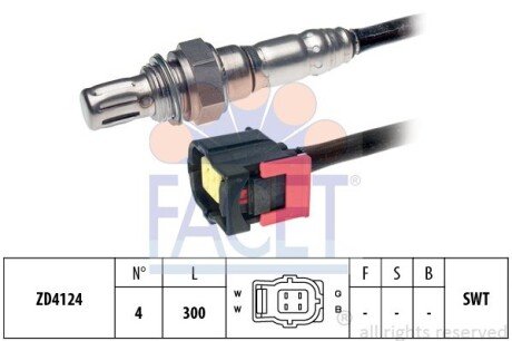 Лямбда-зонд facet 10.8175 на Мерседес S-Class C217/A217