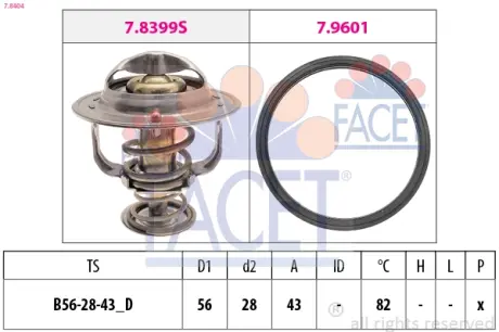 Термостат Facet 7.8404