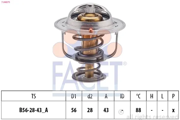 Термостат Facet 78407S (фото 1)