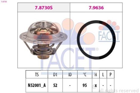 Термостат facet 78730 на Рено Сценик 3