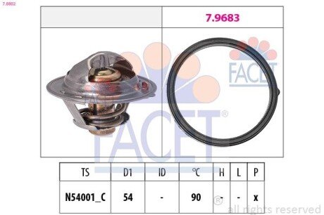 Термостат facet 7.8802