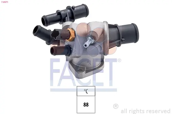 Термостат Fiat Multipla 1.9 JTD 01-> facet 7.8571