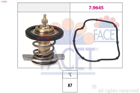 Термостат Mercedes Benz Sprinter/W638/639 OM611/612/646 99-10 (вставка) Facet 78784