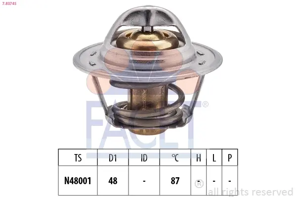 Термостат Transit 2.0i -94 (87 C) facet 78374S