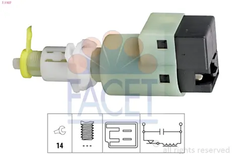 Вмикач сигналу стоп facet 71107 Фиат Сиена