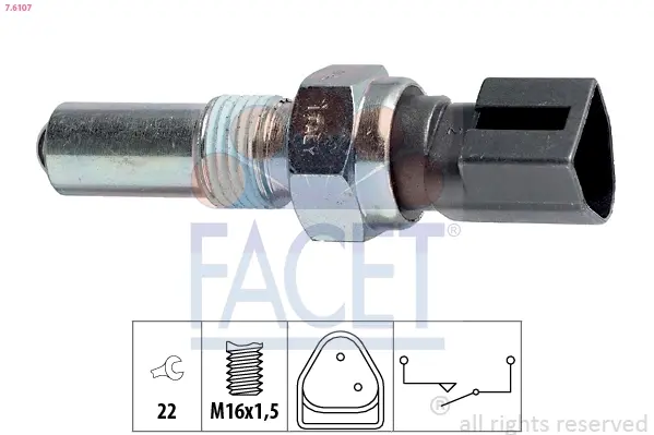 Вмикач заднього ходу facet 76107