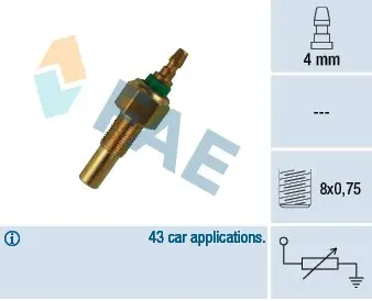 Датчик темпер. охолодж.рідини fae 32170 Мазда 626 gc