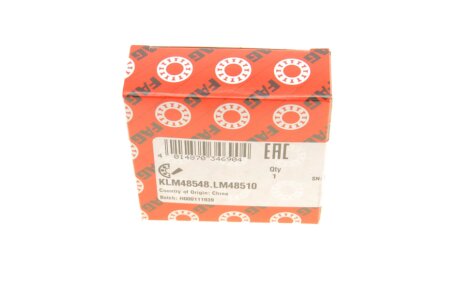Подшипник fag KLM48548LM48510