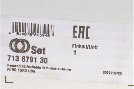 Підшипник колеса,комплект fag 713679130