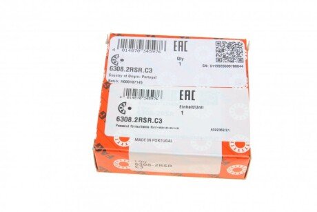 Підшипник кульковий fag 63082RSRC3