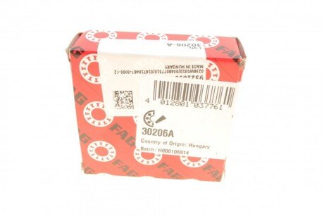 Підшипник роликовий fag 30206A