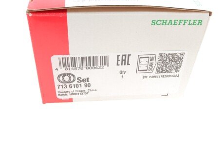 Пiдшипник ступицi колеса fag 713610190