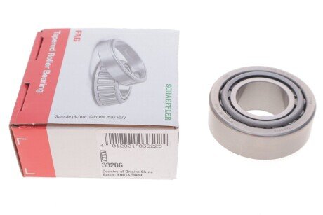 Подшипник ступицы колеса наружный 30x62x25 fag 33206