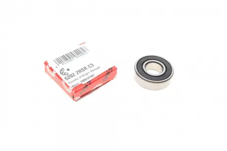 Шарикоподшипник радиальный диам. до 60мм (пр-во FAG) FAG 6202.2RSR.C3