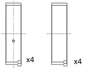 Вкладыши шатунные FAI BB2045-050 Пежо 309