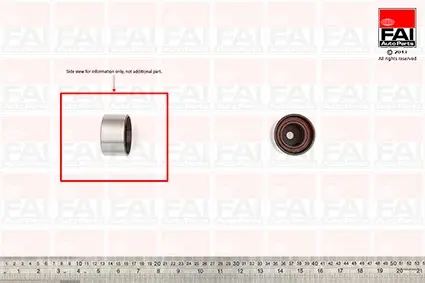Обвідний ролик паска(метал) ГРМ Alfa R/Fiat/Lancia 2.0 20V, FAI T9380