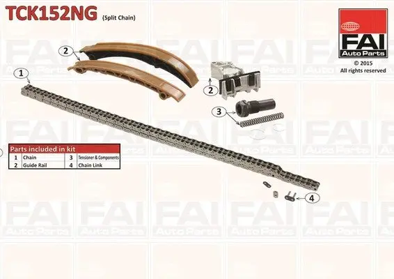 Цепь ГРМ M104, M111 W124/201 FAI TCK152NG