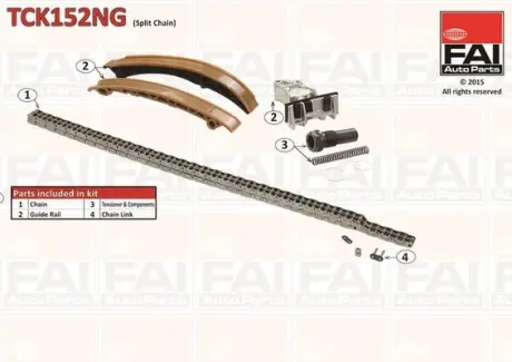 Цепь ГРМ M104, M111 W124/201 FAI TCK152NG