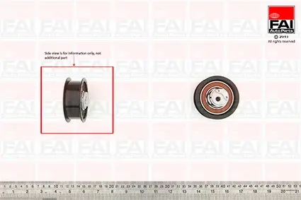 VW Натяжной ролик Polo SEAT Cordoba/Ibiza 1,9D/SDI 96- SKODA FAI T9493 (фото 1)