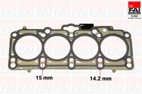 VW Прокладка ГБЦ Audi A3,A4,A6,Caddy III,Golf IV,V,T5,Passat,Touran,Skoda 1.9TDI 98- FAI HG1012A Сеат Леон