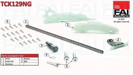 Комплект цепи ГРМ FAI TCK129NG