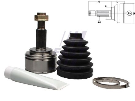 ШРКШ зовнішній Renault Master/Opel Movano 2.3DCi /CDTI 10- (A:31/F:27/ABS) fast FT25093K