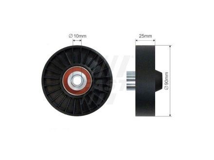 Натягувач Ременя Micro-V Fiat Ducato 06 Ролик 2.3 Jtd fast FT44548