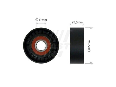Ролик обводной ремня генератора Doblo 1.6MJTD 16v/2.0MJTD 16v 2009- fast FT44574 на Фиат Линеа