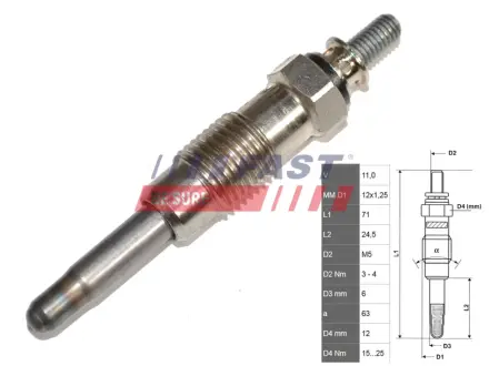 Контактна група замка запалювання FORD Connect 13-22, C-MAX 10-19, Focus IV 18- fast FT82419