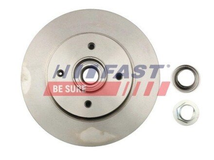 Диск Гальмівний Citroen Berlingo 08 Зад Лв/Пр Підшипник Ступиці fast FT31135