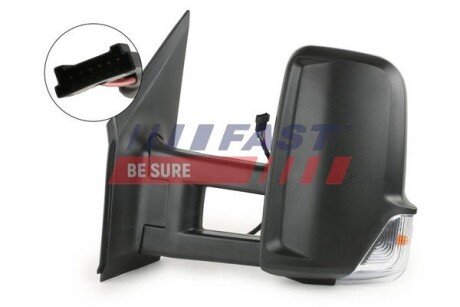 Дзеркало Mercedes Sprinter 06 906 Електр Довге Лв Підігрів 6-Pin fast original FT88341