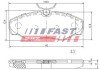 Передние тормозные колодки fast FT29542