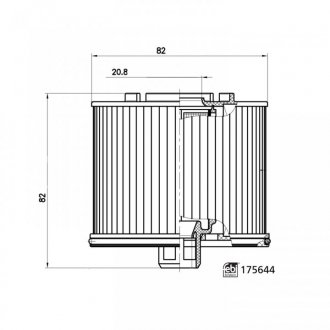 FEBI Фильтр топлива CITROEN JUMPY 1.5BlueHDI 18- febі Bilstein 175644