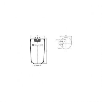 Кожух пневматической рессоры febі Bilstein 35494