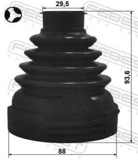 Пильовик ШРКШ внутр. (88X93.6X29.5) EXPERT 2.0 00- febest 2515PJUMPT