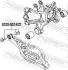 Болт розвалу з фігурною головкою febest 0529002KIT