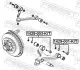 Болт з ексцентриком ремкомплект febest 1429003KIT
