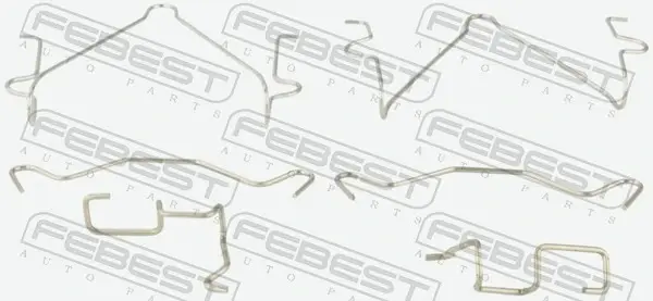 Монтажний комплект для дискових колодок febest 0403K94WF