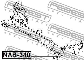 Сайлентблок підвіски febest NAB-340