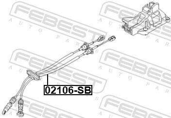 Трос коробки передач febest 12106SB