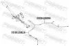 Трос ручного гальма CHEVROLET Lacetti, Nubira (прав.) (96435119) (вир-во) febest 10100J200RH