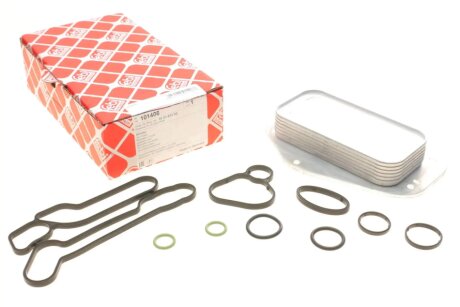 Радиатор маслянный + прокладки febі Bilstein 101406 на Chevrolet Aveo т250