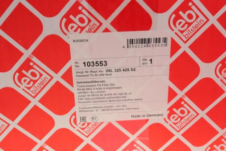 Фільтр гідравлічний КПП febі Bilstein 103553