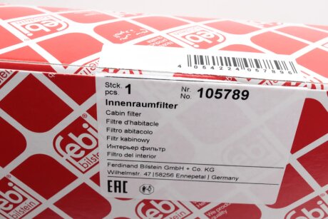 Фильтр салона febі Bilstein 105789