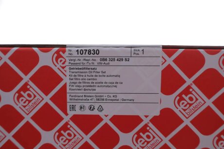 Комплект фильтра АКПП febі Bilstein 107830