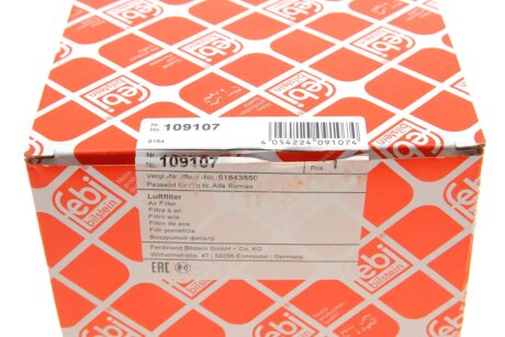 FEBI FIAT Фильтр воздушный ALFA ROMEO GIULIETTA febі Bilstein 109107