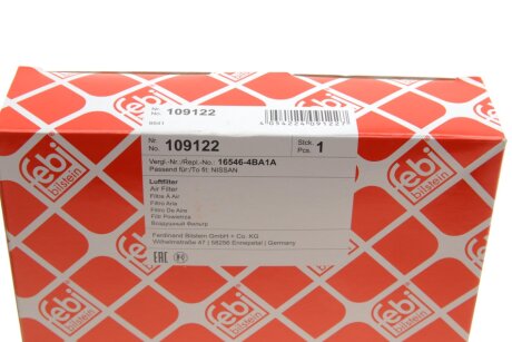 FEBI NISSAN Воздушный фильтр QASHQAI 1.5dCi febі Bilstein 109122