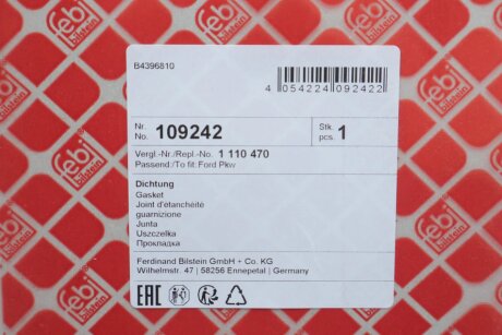 Прокладка кришки двигуна febі Bilstein 109242